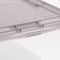 IRIS Clear Stackable Storage Boxes with Gray Lid